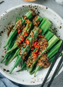 Organic Chinese okra